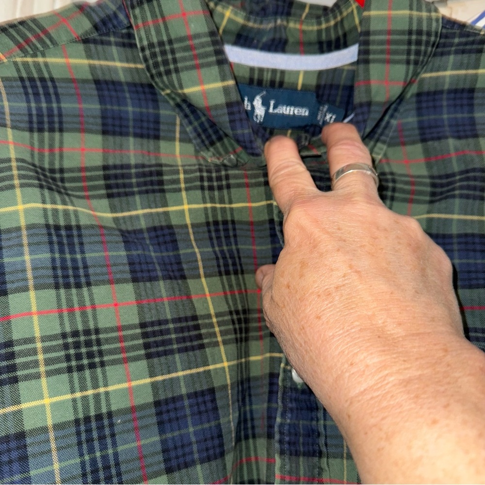 Ralph Lauren Blue Label Plaid and Striped Shirt Set - Picture 5 of 10